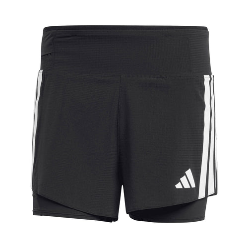 Adi̇das Adizero 2i1 Erkek Siyah Koşu Şortu