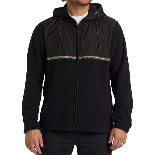 Billabong Boundary Lite Fermuarlı Kişi Qara Flis Gödəkçə