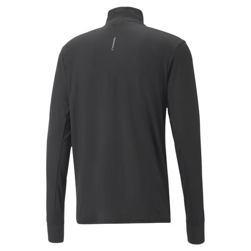 Puma Run Favorite 1/4 Zip Erkek Siyah Koşu Tişört