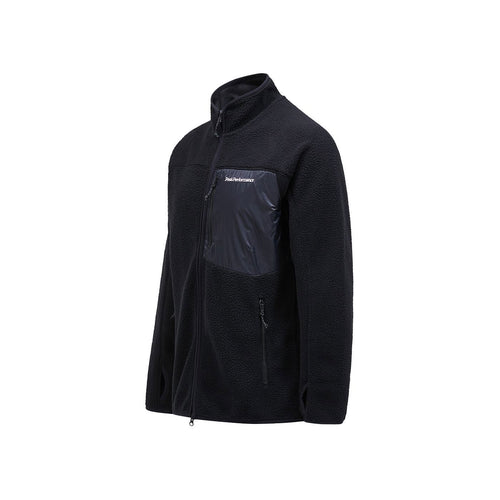 Peak Performance M Pile Zip Jacket Erkek Siyah Polar