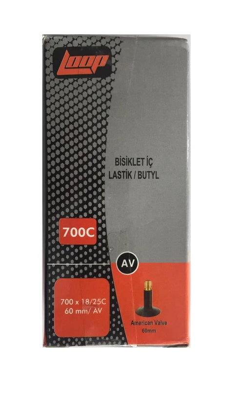 LOOP 700x18/25 AV60 60mm OTO SİBOP İÇ LASTİK