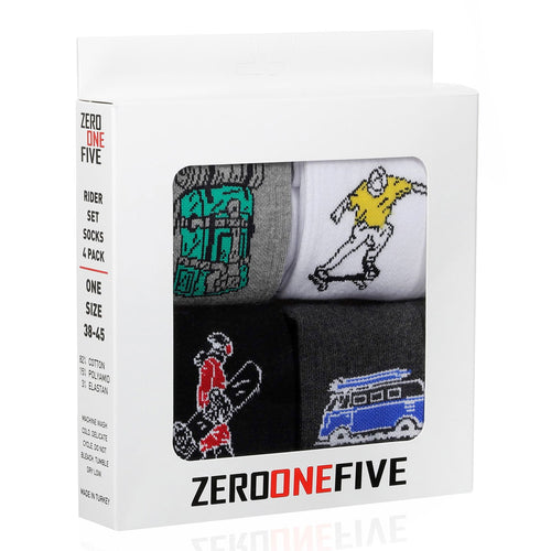 Zero One Five Rider 4'lü Çorap Seti