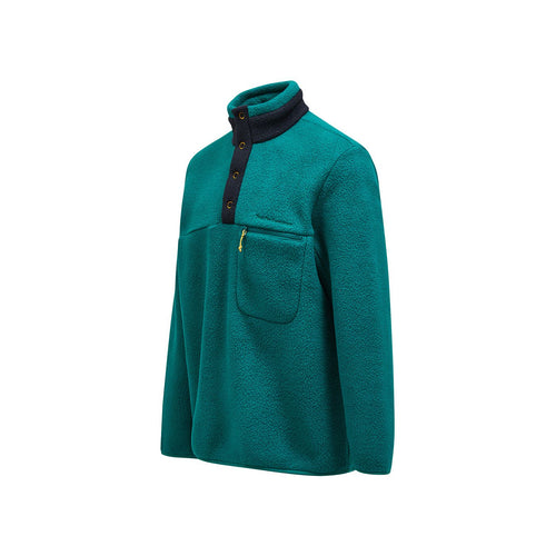 Peak Performance Erkek Fleece Snap T-Neck Yeşil