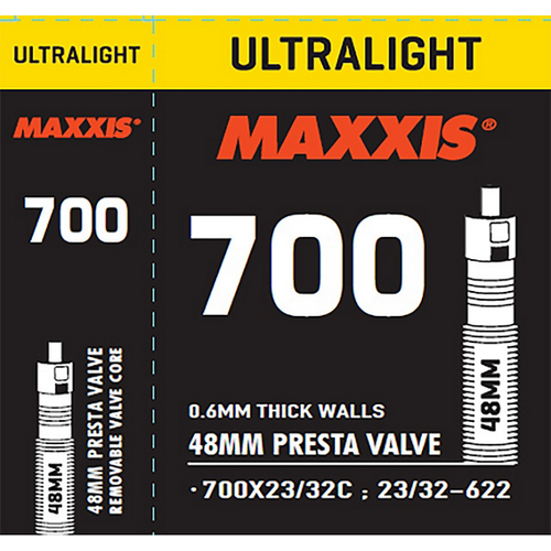 MAXXIS ULTRALIGHT TUBE 700x23/32C 48mm PRESTA İÇ LASTİK