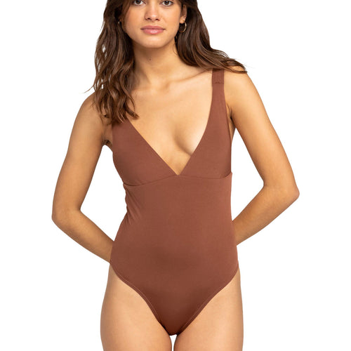 Roxy Silky İsland One Piece Kahverengi Kadın Mayo