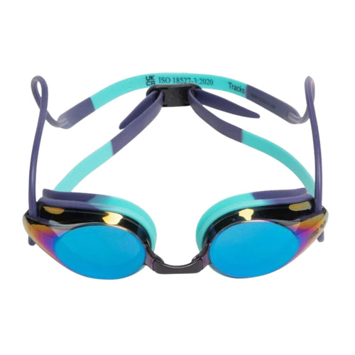 Arena Tracks Mirror Unisex Mavi Yüzücü Gözlüğü