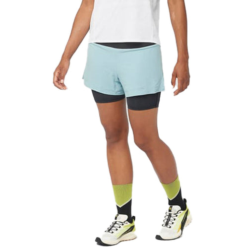 Salomon Sense Aero 2IN1 Qısa Qadın Qaçış Şortları