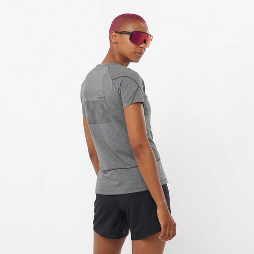 Salomon Cross Run Tee SS GFX W Kadın Koşu Tişörtü