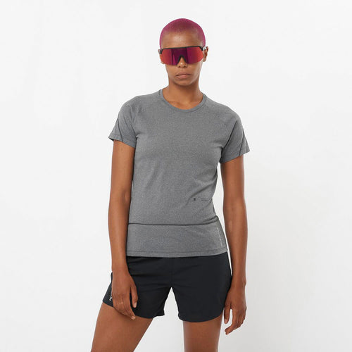 Salomon Cross Run Tee SS GFX W Kadın Koşu Tişörtü
