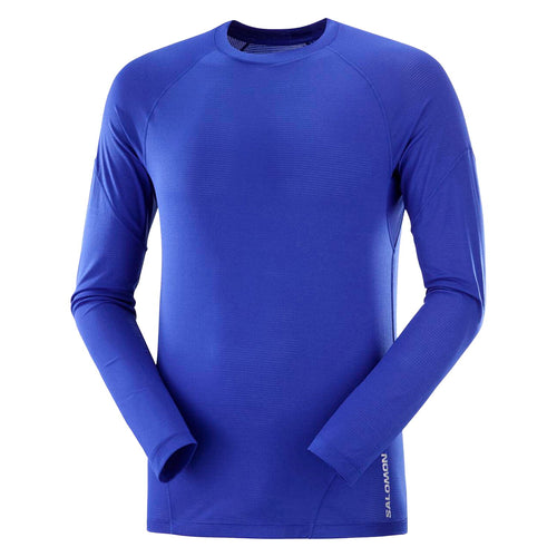 Salomon Cross Run LS Tee M Kişi Qaçış Futbolkası