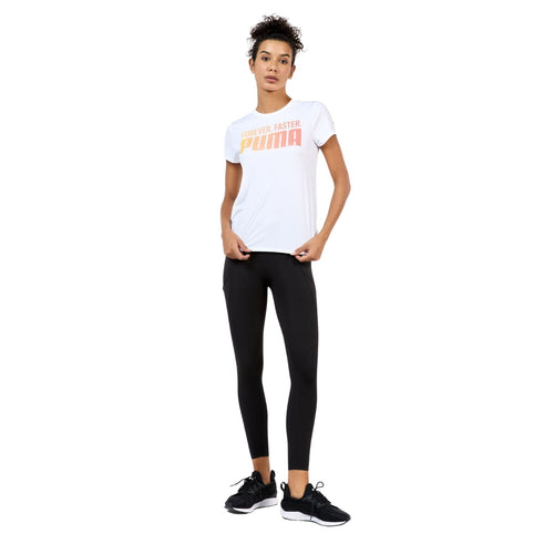 Puma Run Favroites Ff Graphic Kadın Beyaz Koşu Tişört