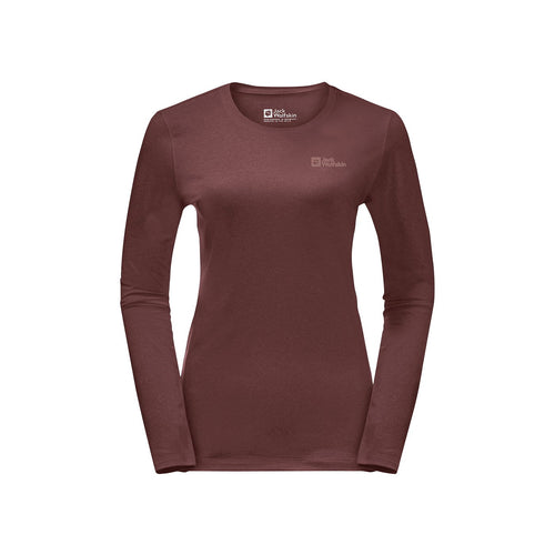Jack Wolfskin Sky Thermal L/S Qadınlar üçün Qırmızı Üst Qatı