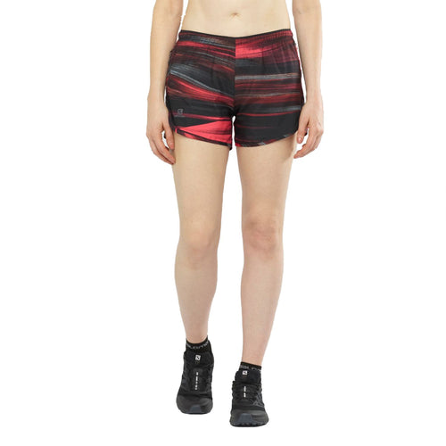 Salomon Kadın Koşu Şortu Agile Short W Bordo