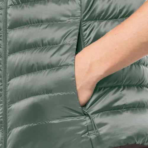 Jack Wolfskin Pack & Go Down Vest Kadın Yeşil Yelek