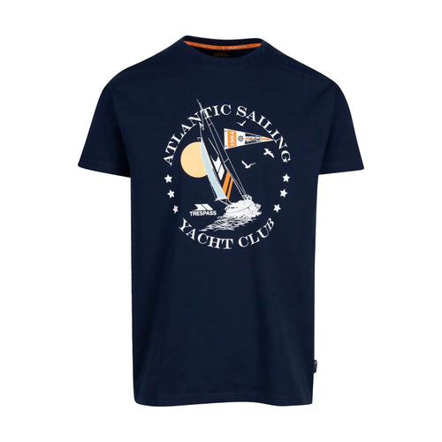 Trespass Cedarf- Casual Printed Erkek Mavi Tişört