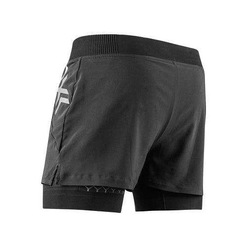 X-bionic Twyce Race 2in1 Shorts Erkek Siyah Koşu Şortu