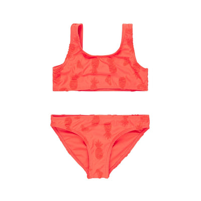 Roxy Pineapple Pop Bralette Set Kız Çocuk Mercan Bikini