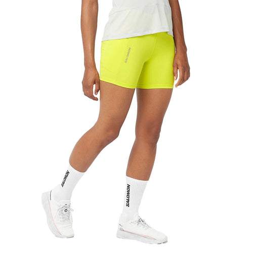 Salomon Cross Run Kadın Şort Tayt - Sarı