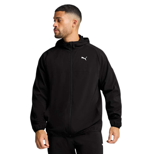 Puma M Tad Tech Woven Full Zip Erkek Siyah Koşu Ceketi