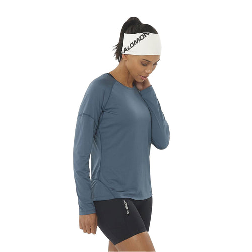 Salomon Cross Run Kadın Koşu T-Shirt Lacivert