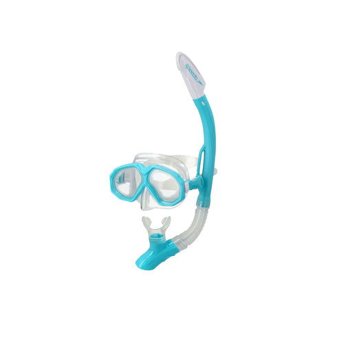 Speedo Dual Lens & Şnorkel Combo Set- Mavi