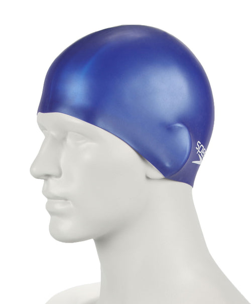 Speedo Silicon Swim Cap Blue Unisex Çocuk Mavi Yüzücü Bonesi