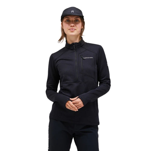Peak Performance Trail Polartec Half Fermuarlı Qadın Qara Flis