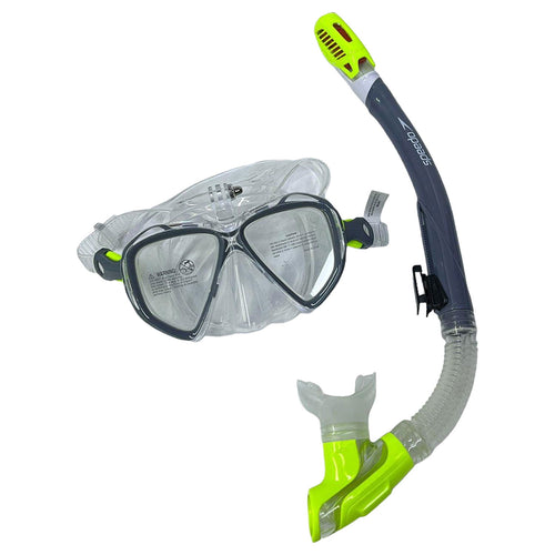Speedo AU Dual Lenses Combo With Camera Gri Deniz Gözlüğü