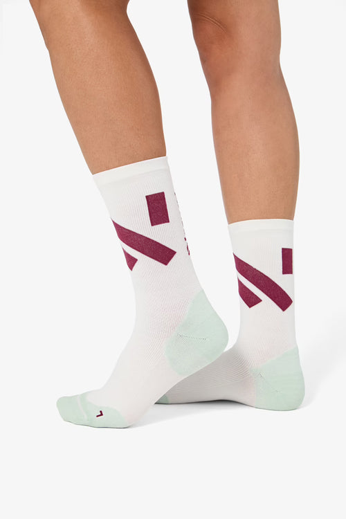 NNormal Race Sock Koşu Çorabı - Beyaz/Yeşil