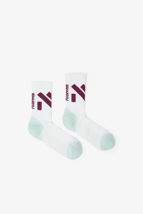 NNormal Race Sock Koşu Çorabı - Beyaz/Yeşil