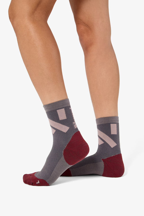 NNormal Race Sock Kısa Kesim Koşu Çorabı - Mor