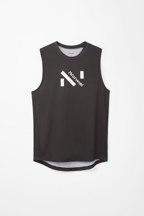 Nnormal Race Tank Slim Fit Erkek Koşu Atleti - Siyah