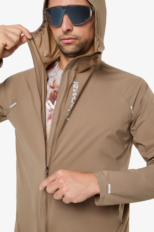 Nnormal Trail Wind Erkek Koşu Ceketi - Açık Kahverengi