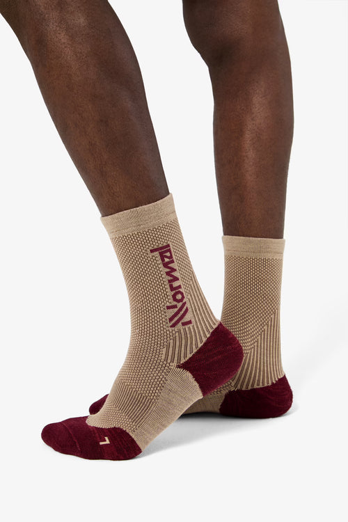 NNormal Merino Sock Koşu Çorabı - Bej