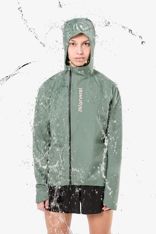 NNormal Trail Rain Kadın Koşu Ceketi - Yeşil
