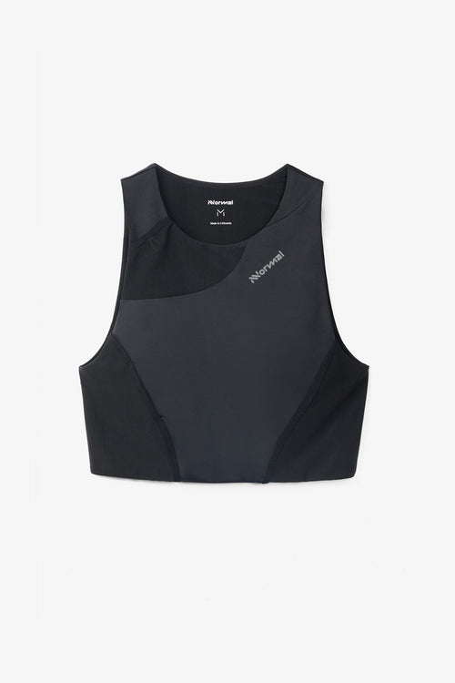 NNormal Trail Cropped Top Koşu Atleti - Siyah