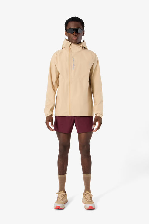 NNormal Trail Rain Jacket 02 Erkek Koşu Ceketi - Bej