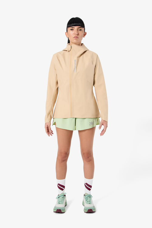 NNormal Trail Rain Jacket 02 Kadın Koşu Ceketi - Bej