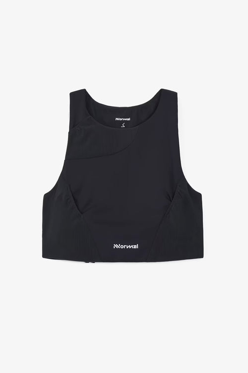 NNormal Trail Crop Top 02 W Kadın Koşu Atleti - Siyah