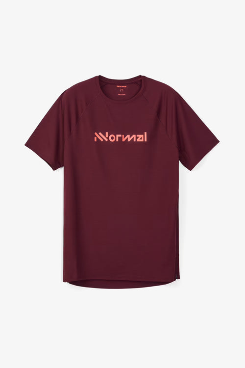 NNormal Race T-Shirt 02 Erkek Koşu Tişörtü - Bordo
