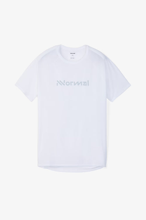 NNormal Race T-Shirt 02 Erkek Koşu Tişörtü - Beyaz