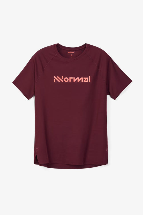 NNormal Race T-Shirt 02 Kadın Koşu Tişörtü - Bordo