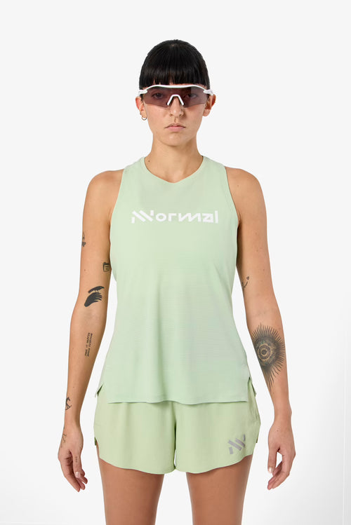 NNormal Race Tank 02 Kadın Koşu Atleti - Yeşil