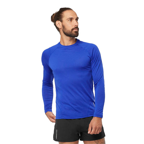 Salomon Cross Run LS Tee M Kişi Qaçış Futbolkası