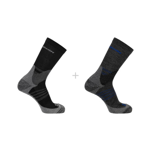 Salomon X Ultra Access Crew 2-pack R+L Unisex Siyah Çorap