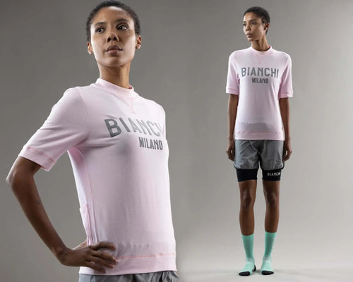 BIANCHI MILANO KISA KOL T-SHIRT