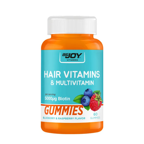 Bigjoy Vitaminləri Saç Vitaminləri və Multivitamin 60 Jelly Qaragilə və Moruq
