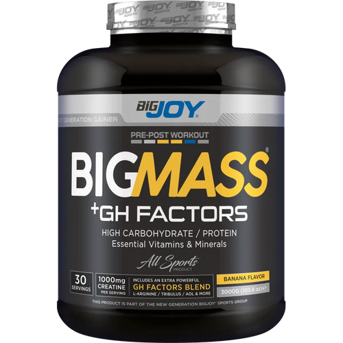 Bigjoy Sports BIGMASS Gainer GH FACTORS Muz 3000g