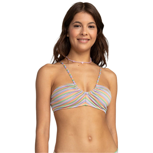 Roxy Wavy Strioe Fashion Bralet Bikini Üstü