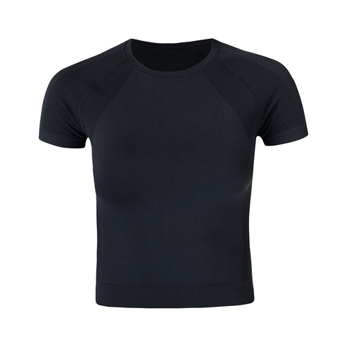 Sweaty Betty Athlete Crop Seamless Workout Kadın Siyah Koşu Tank Top